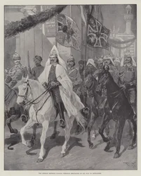 The German Emperor passing through Jerusalem on his Way to Bethlehem